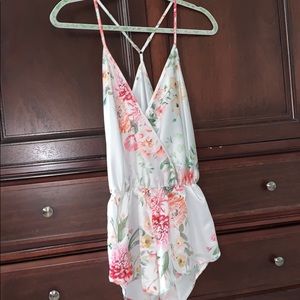 Brand new silk romper